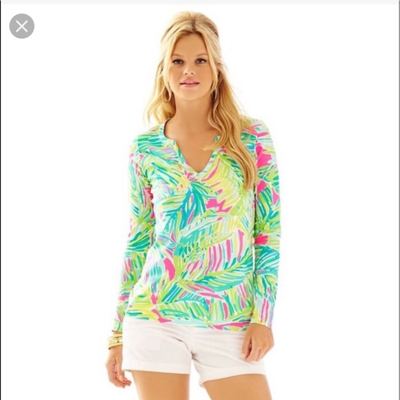 Lilly Pulitzer Kayleigh top in Tropical Storm - Picture 3 of 8